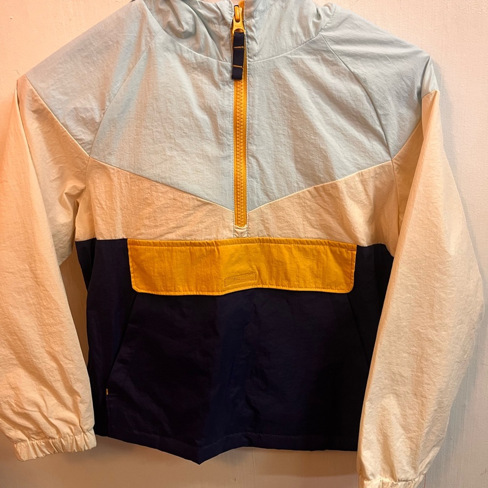 Target Kids Colorblock Raincoat with Yellow Zipper